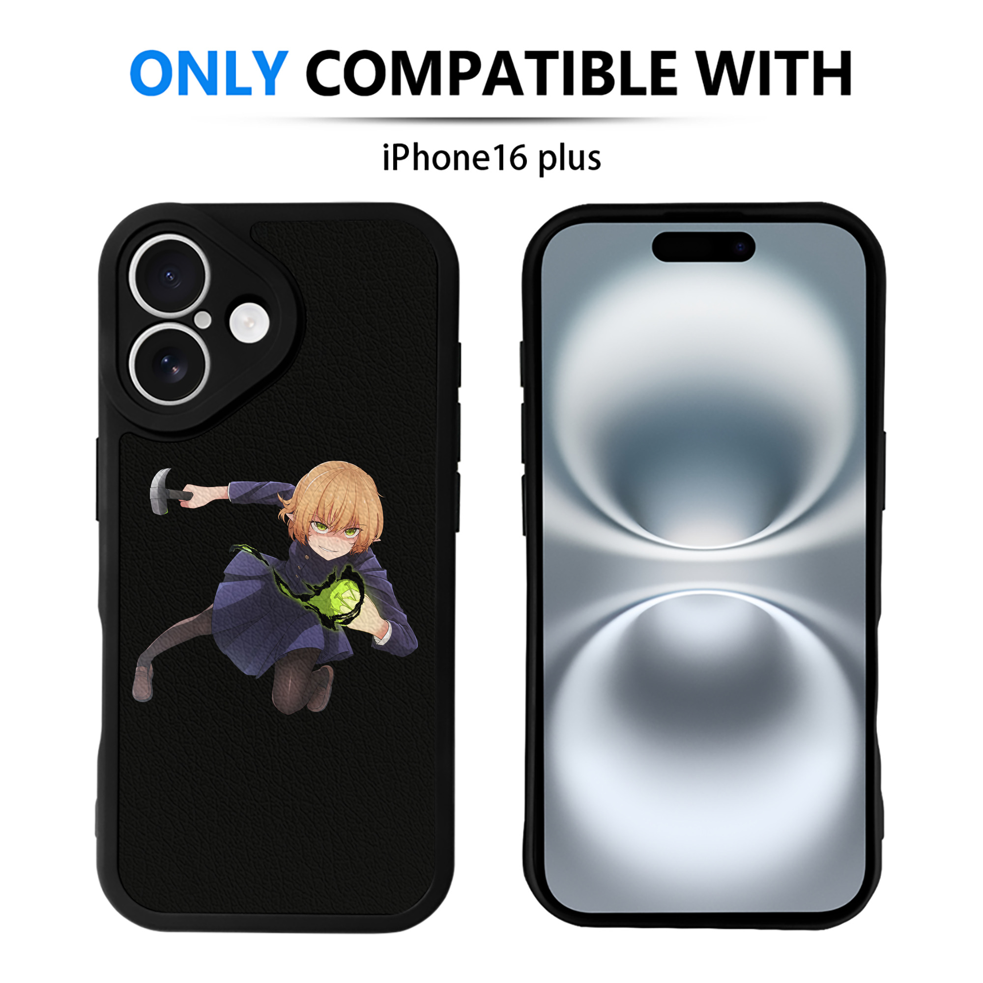 （画像用） 呪術廻戦 Jujutsu Kaisen 【iPhone 16シリーズ対応】シリコンスマホケース（レザー調） 材質：シリコン